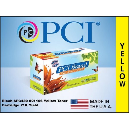 PCI Pci Ricoh Spc430 821106 Yellow Toner Ctg 821106-PCI
